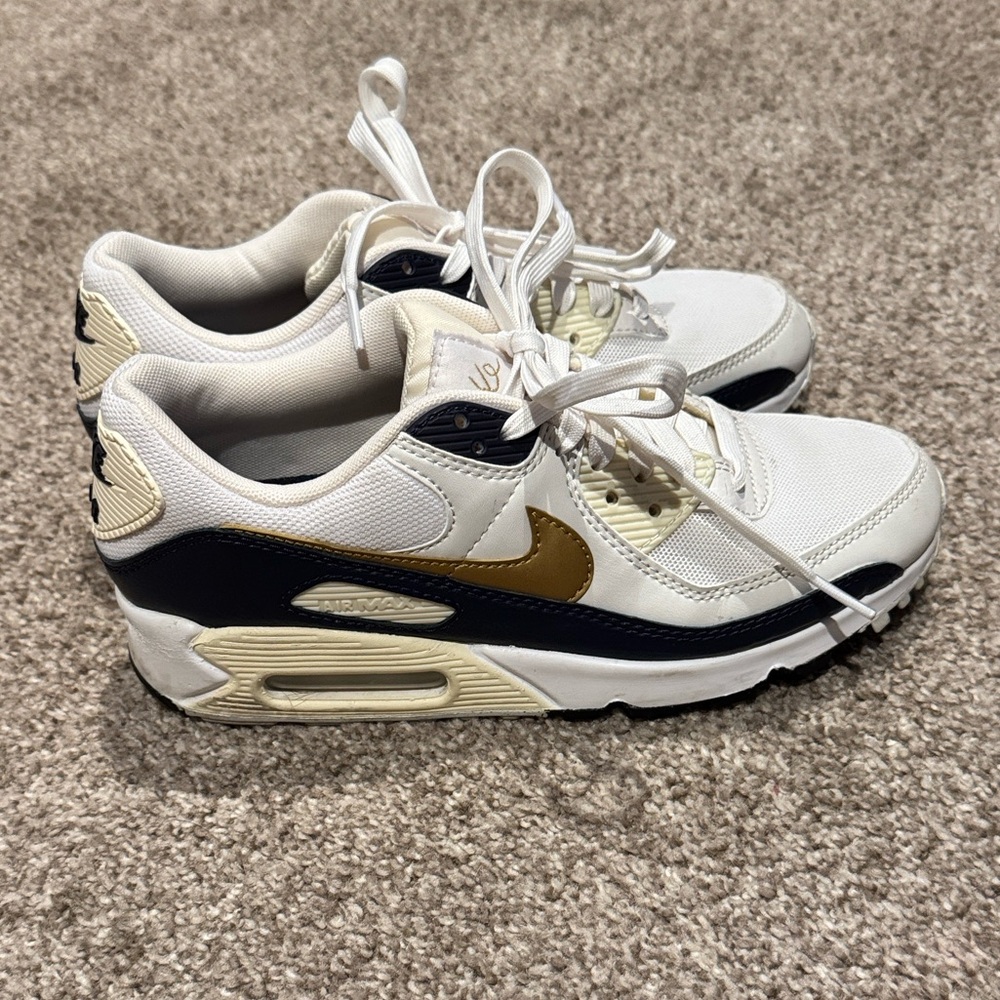 Nike Cream and Black Sneakers